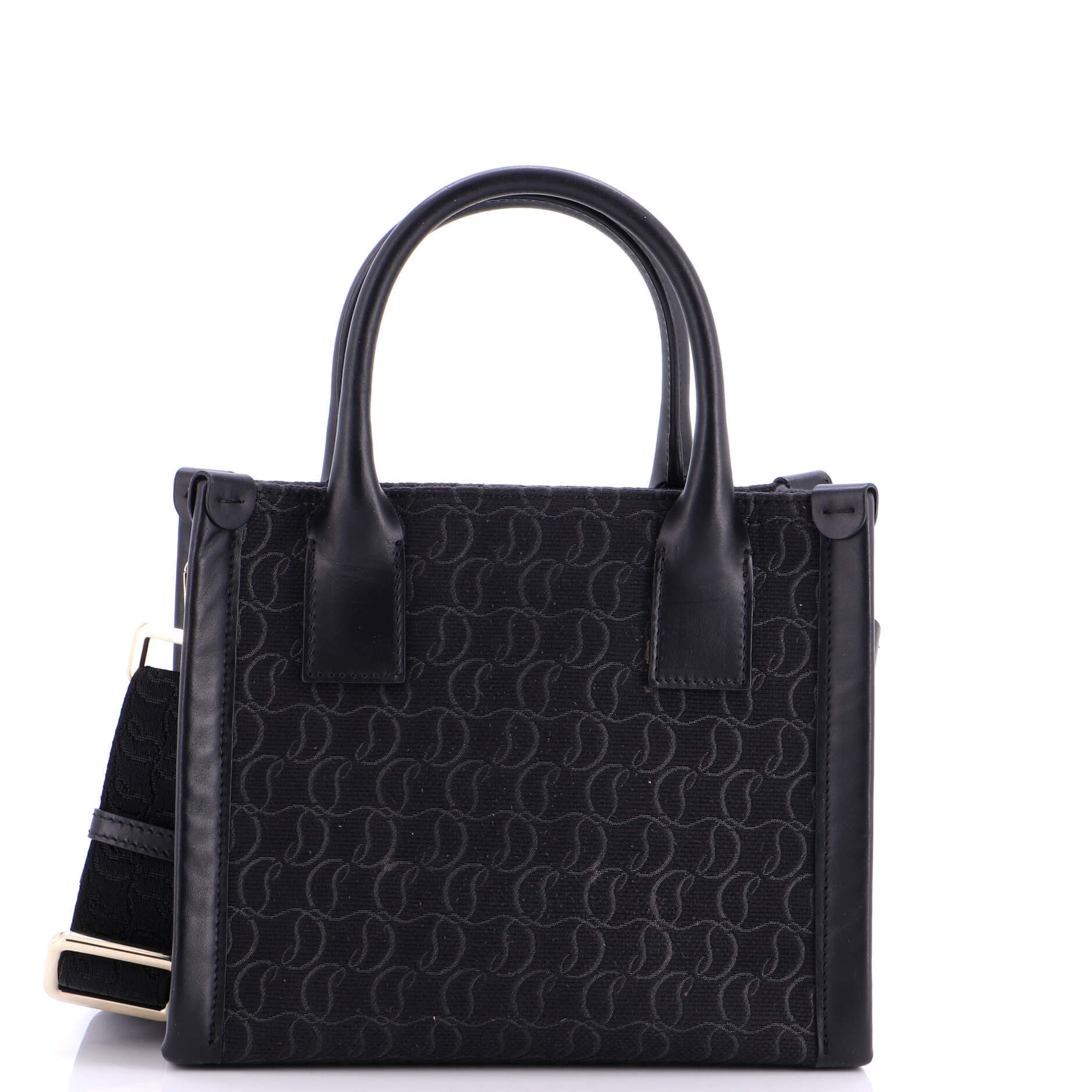 Christian Louboutin Mini By My Side Tote Monogram Jacquard
